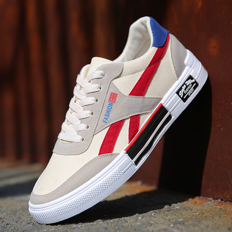 Men's breathable canvas board shoes casual shoes
