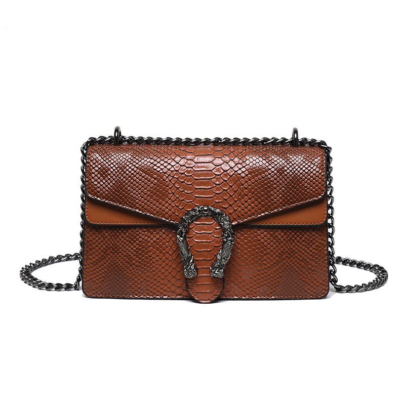 Crocodile-patterned Bacchus Bag