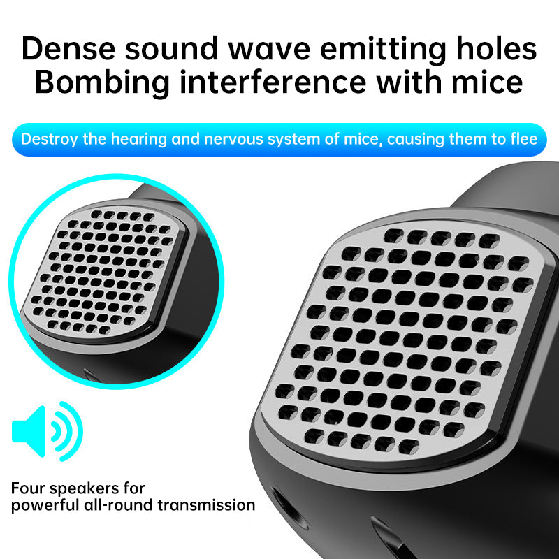 4-in-1 ultrasonic rodent repellent, 360° electronic...