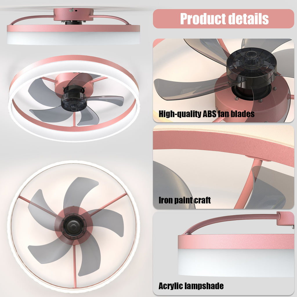 Ceiling Fans with Lights Dimmable LED...