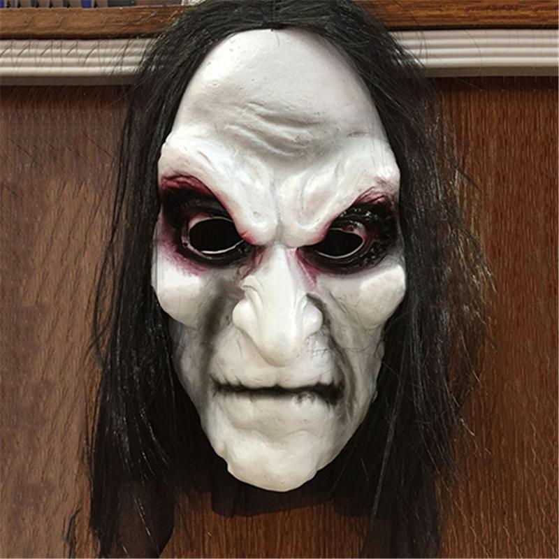 Long Hair Ghost Zombie Mask