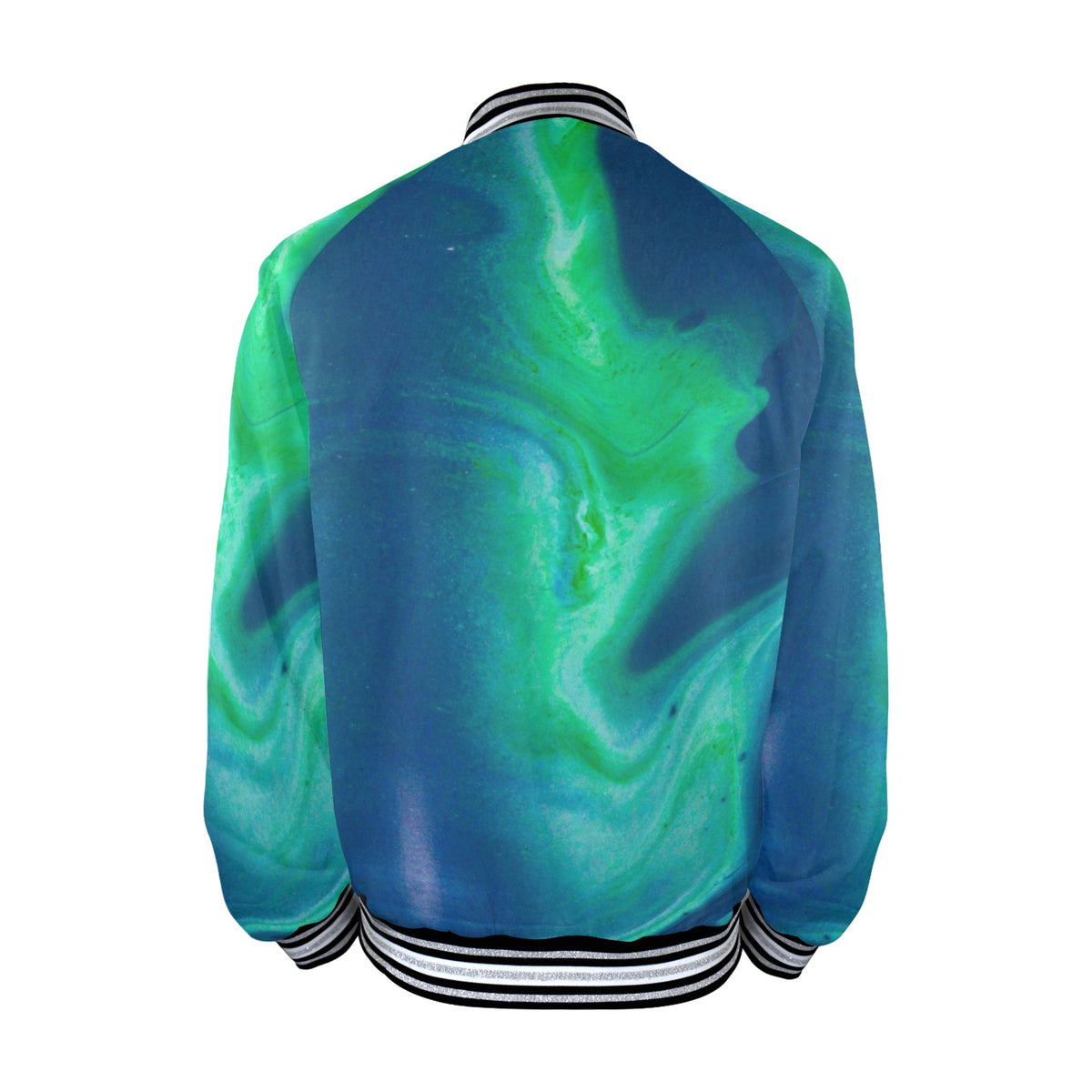 New Men's Striped Trim Bomber Jacket