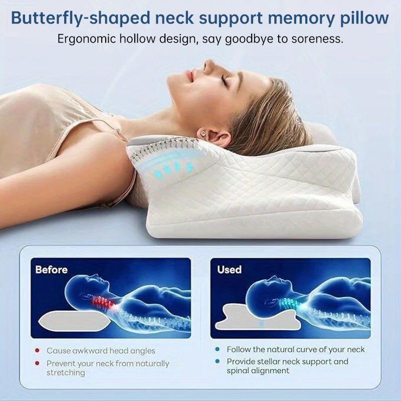Almohada viscoelástica con memoria y efecto refrescante – Cojín de rebote lento resistente al calor