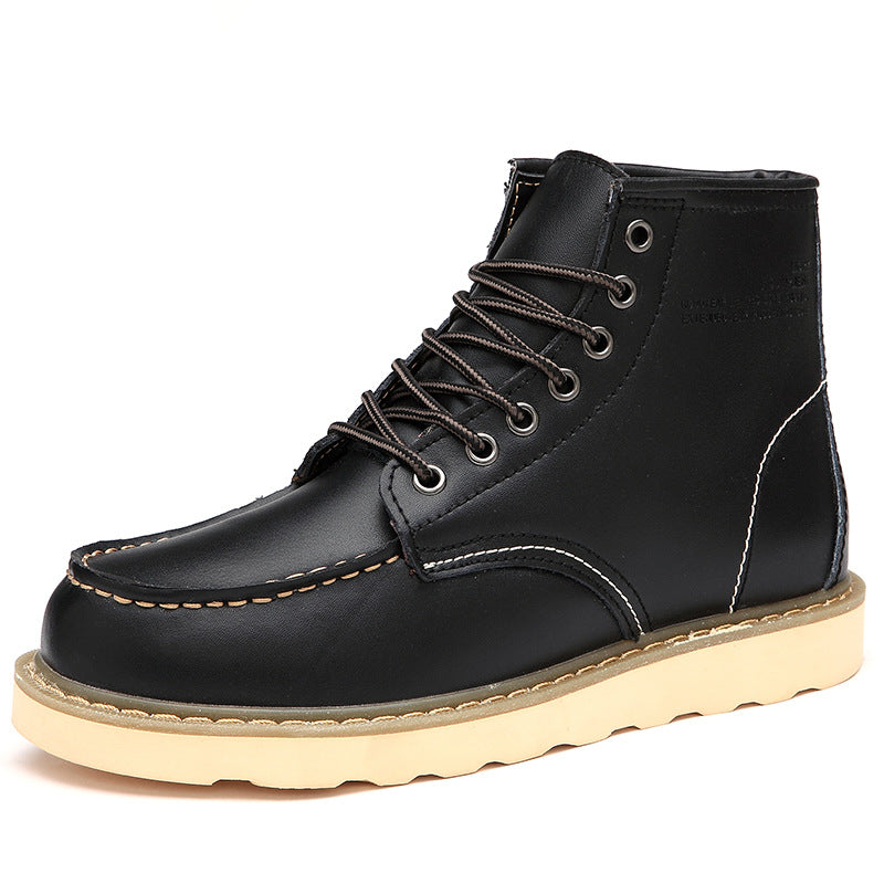 British casual high top genuine leather...