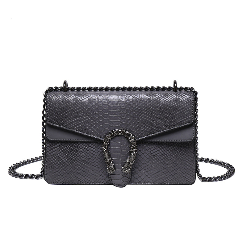 Crocodile-patterned Bacchus Bag