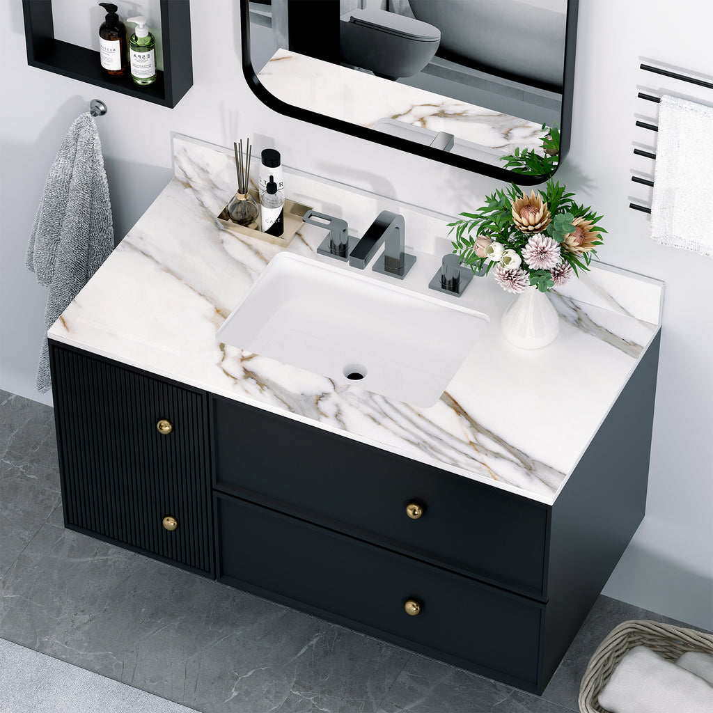 43 inch marble countertop with base...