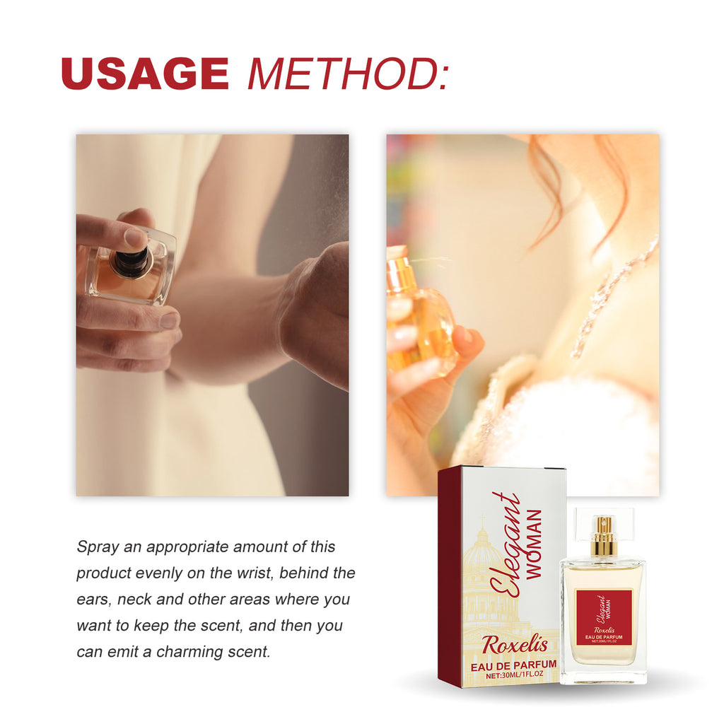 Elegant Woman Eau De Parfum, Natural Fresh Niche Light Elegant Flower Fruit Fragrance, Lasting Fragrance for Wrist and Behind Ear, Dating Atmosphere Perfume