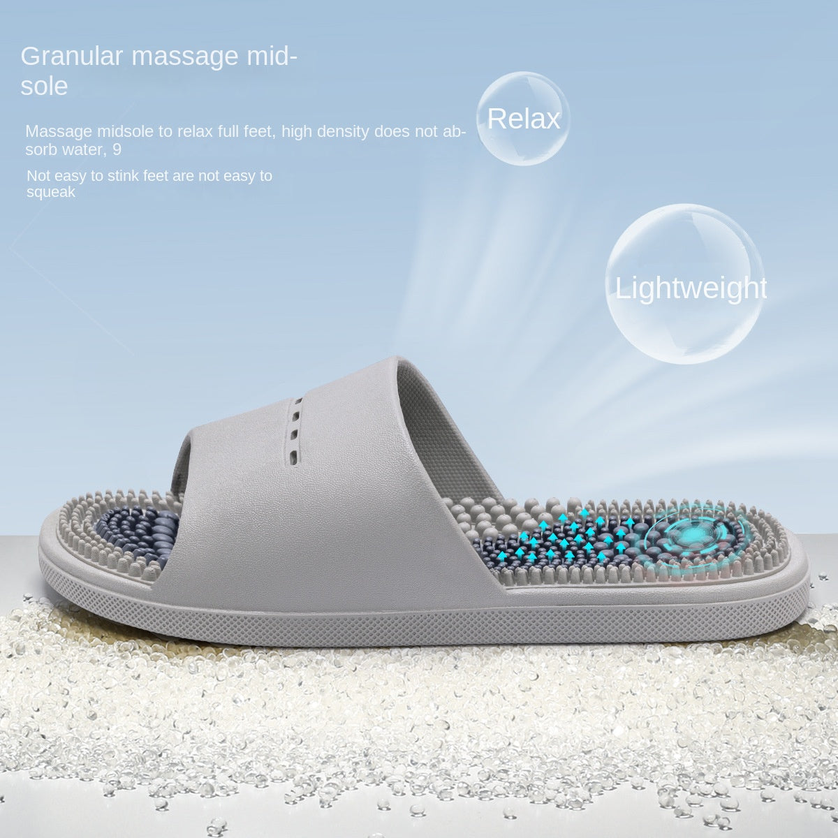 Massage Slippers Non-Slip Bath Massaging Reflexology