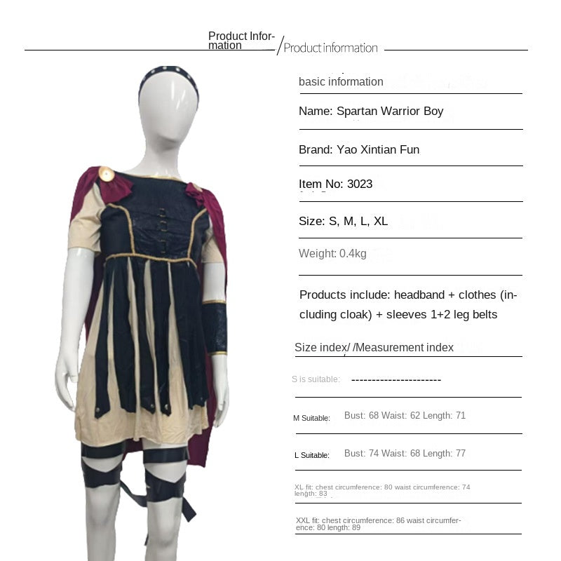 Spartan Warrior Gladiator Costume