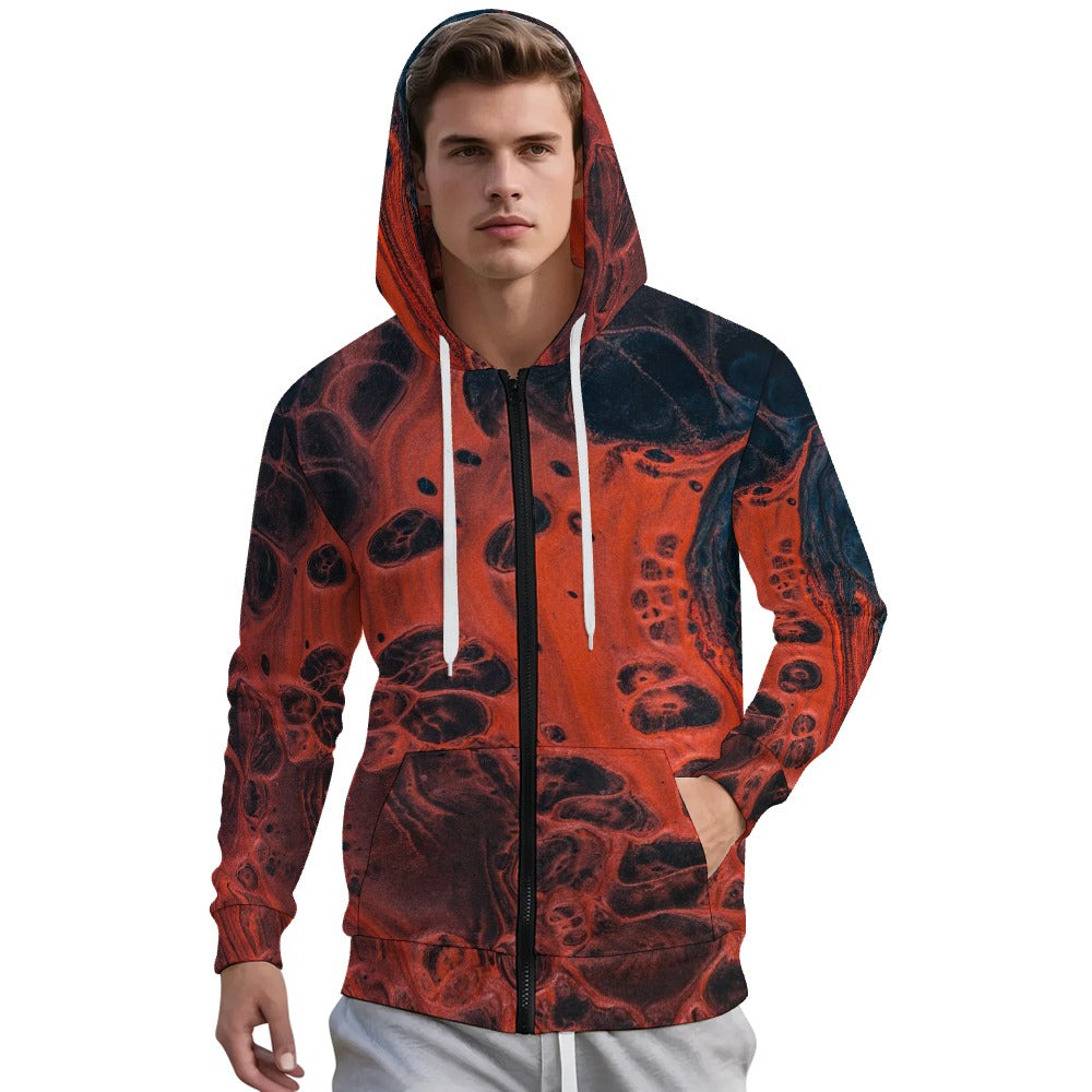 Men's Fashion Youth Jacket Hoodies with Zipper and Pockets