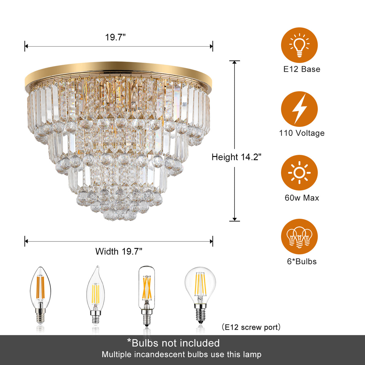 Gold luxury modern style crystal lights...