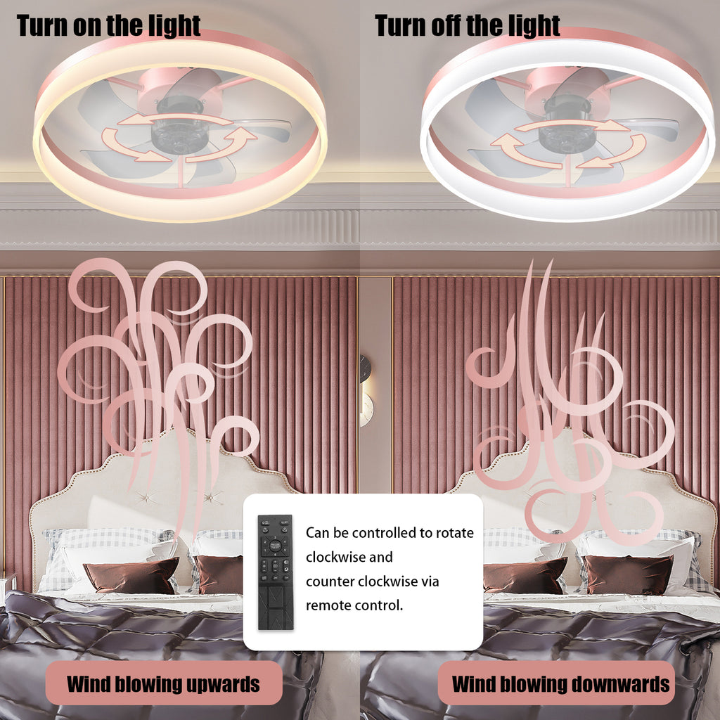 Ceiling Fans with Lights Dimmable LED...