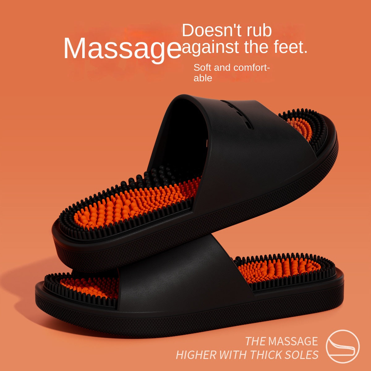 Non-slip bath slippers for men and women, for indoor use or as a couple's item.