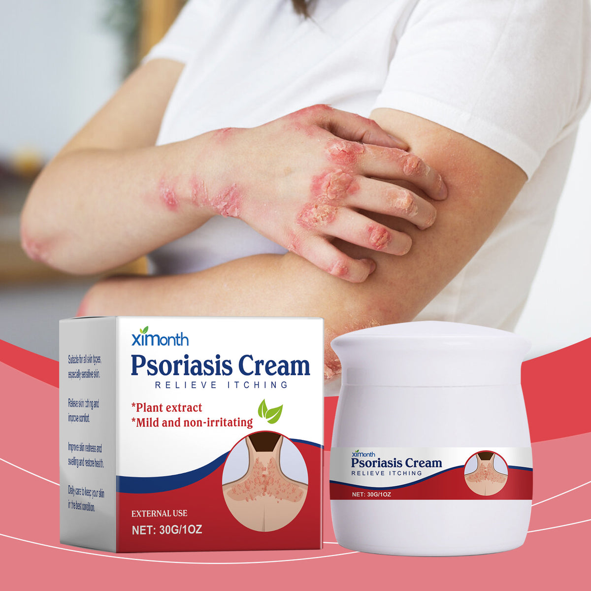 Ximonth Skin Repair Cream: Daily Pamper, Nourish and Improve Skin Comfort with a Moisturizing Cream for the Body