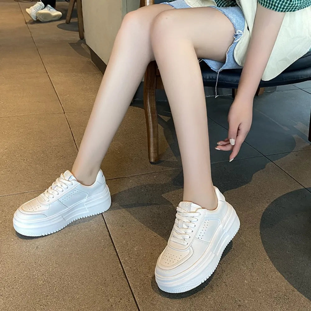 Zapatillas de plataforma con cordones