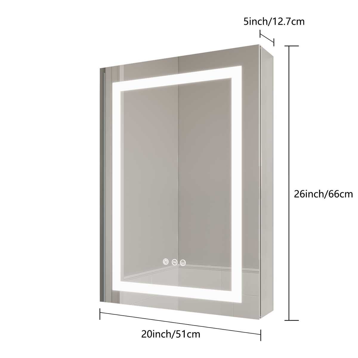 26x20 inch(Left Door) bathroom medicine...