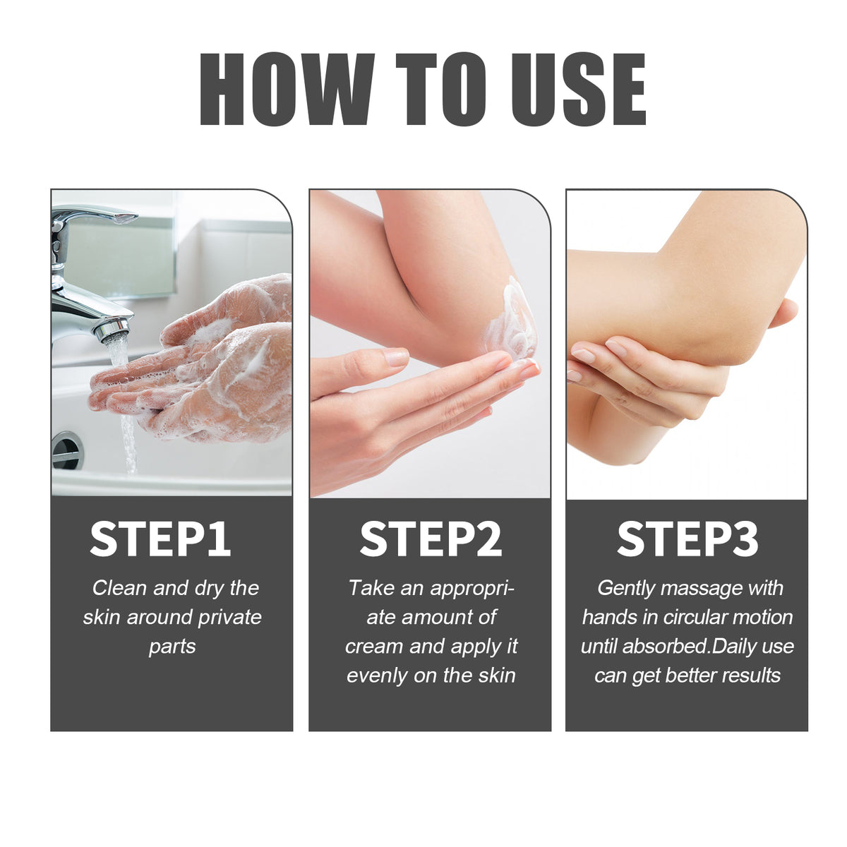 Crema blanqueadora y embellecedora para eliminar las manchas negras de axilas y muslos, reduce la melanina de las axilas y la parte interna de los muslos.