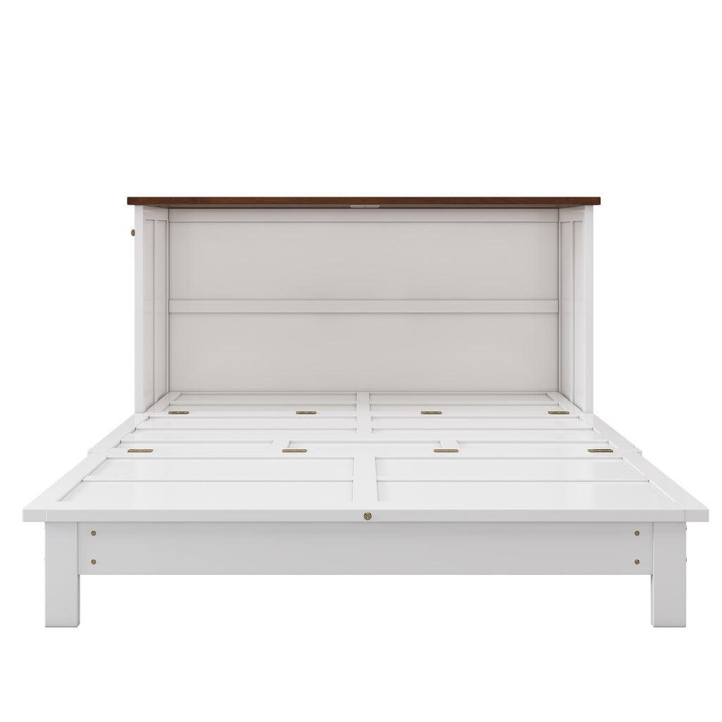 Solid Pine Murphy Bed Chest with Charging...