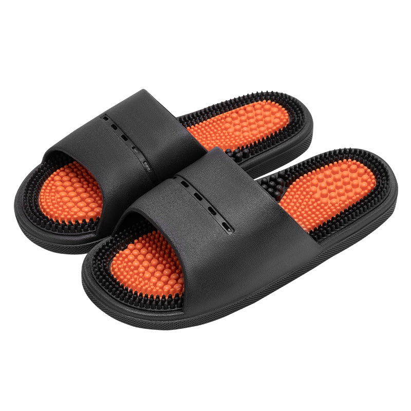 Non-slip bath slippers for men and women, for indoor use or as a couple's item.