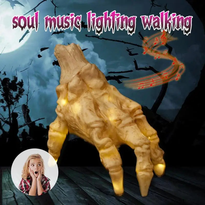 Electric Halloween Skeleton Hand