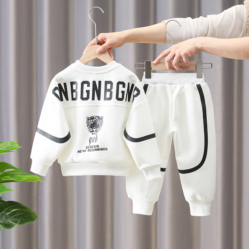 Boys Casual Sports Two-Piece Set Spring...