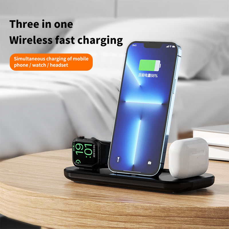 The New Three-In-One Wireless Charger Is Suitable For Apple Mobile