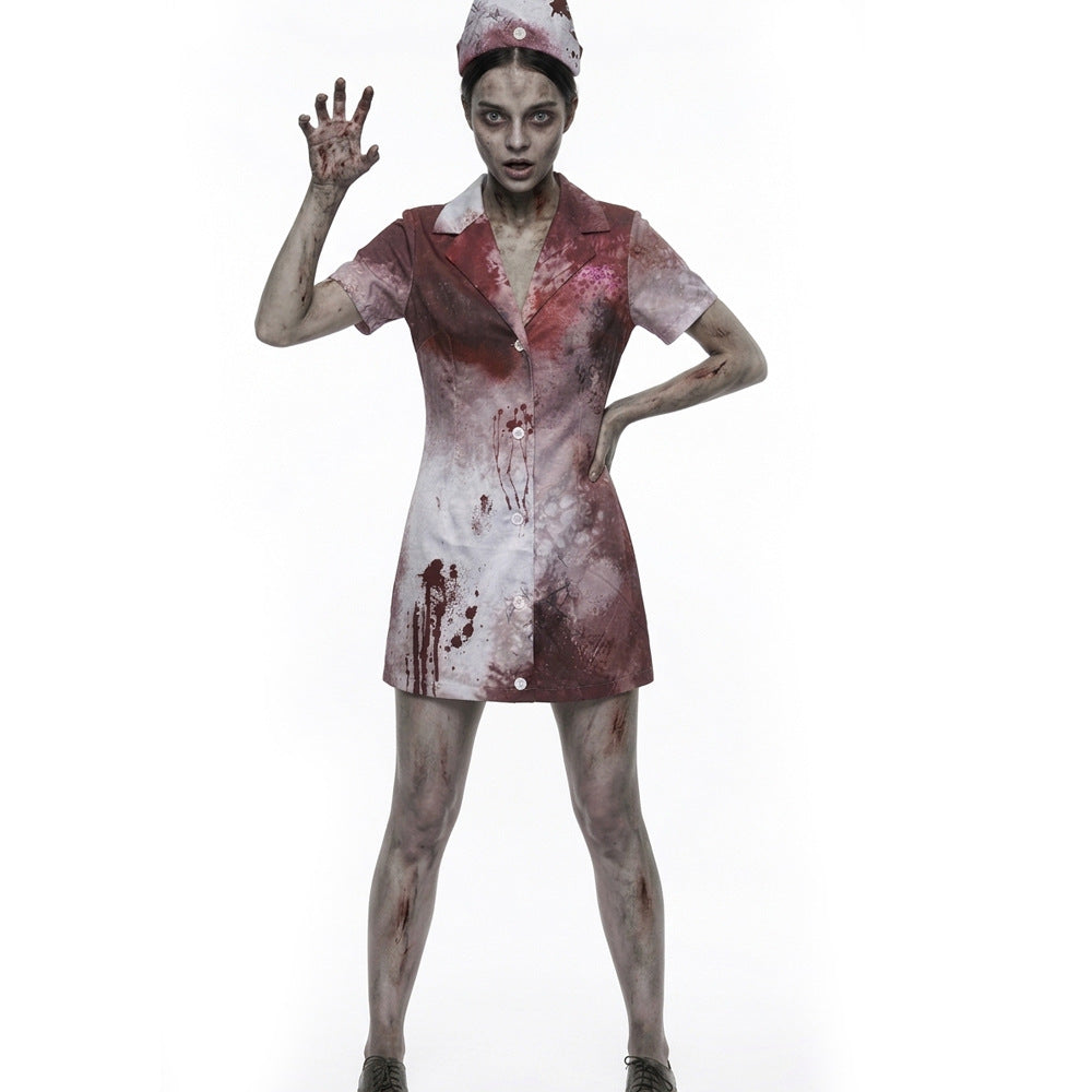 Zombie Nurse Cosplay Costume