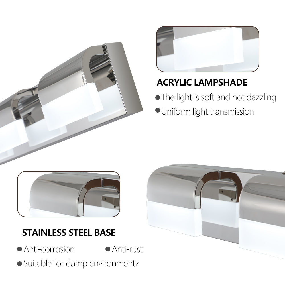 Modern Bathroom Vanity Lighting 4-Light LED...