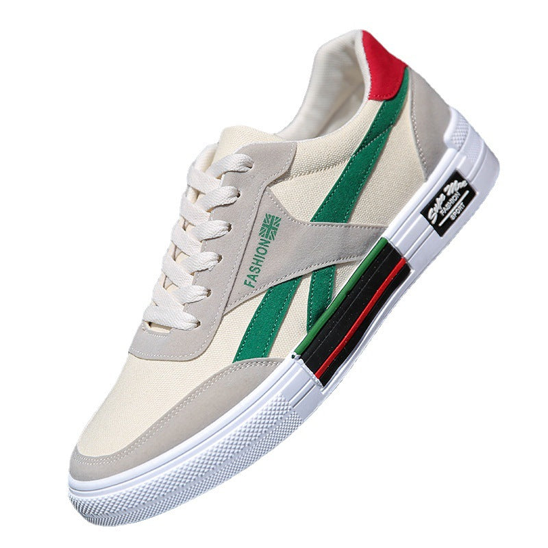 Zapatillas de lona transpirables para hombre, zapatos de tabla, zapatos casuales