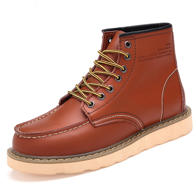 British casual high top genuine leather...