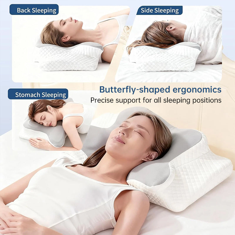 Almohada viscoelástica con memoria y efecto refrescante – Cojín de rebote lento resistente al calor
