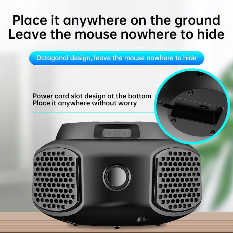 4-in-1 ultrasonic rodent repellent, 360° electronic...