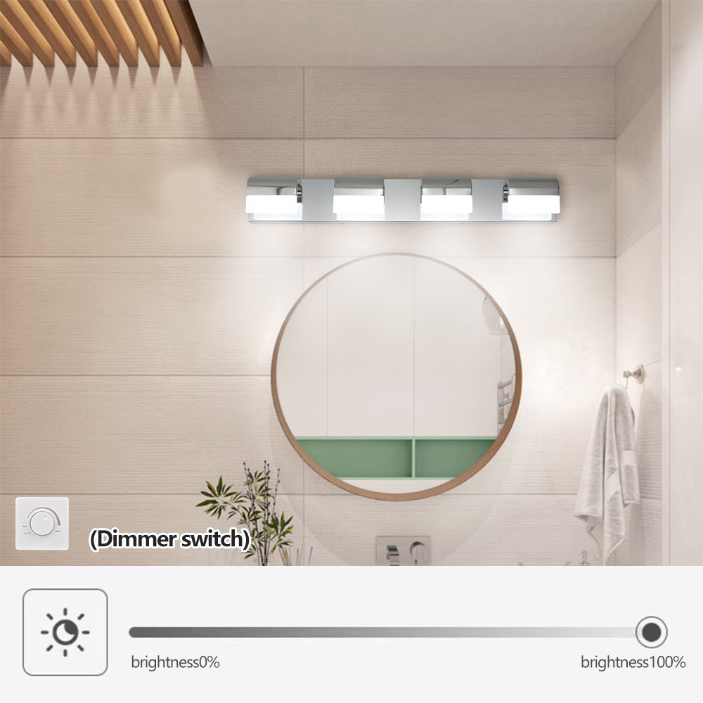 Modern Bathroom Vanity Lighting 4-Light LED...