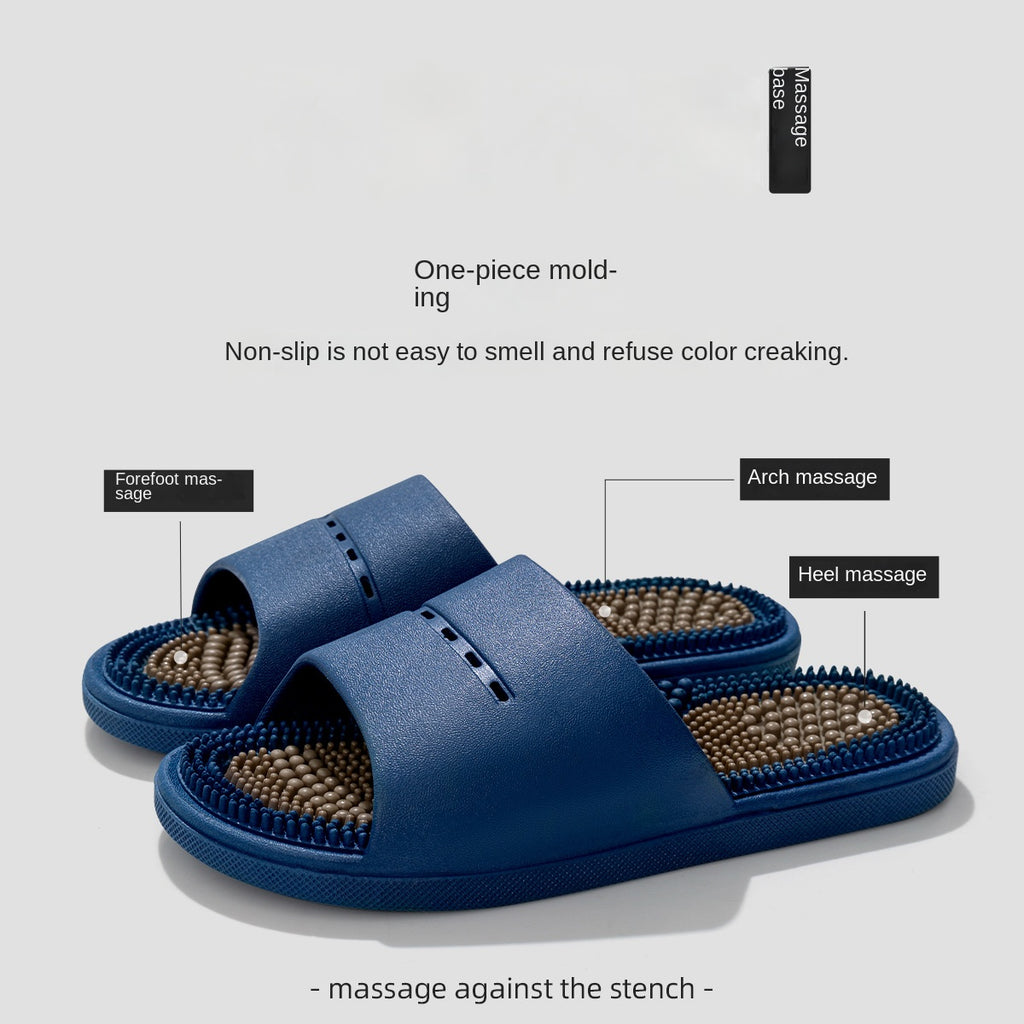 Non-slip bath slippers for men and women, for indoor use or as a couple's item.