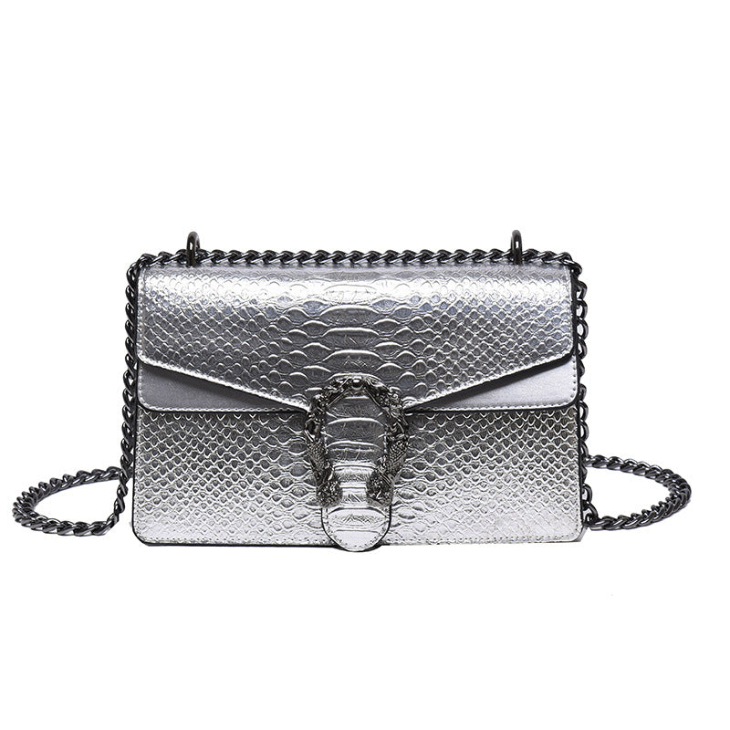 Crocodile-patterned Bacchus Bag