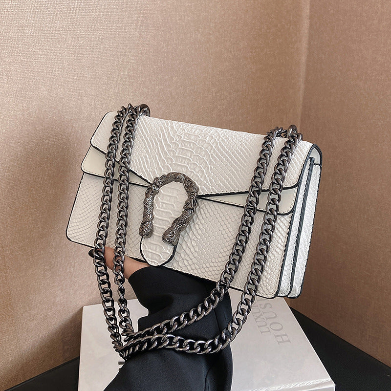 Crocodile-patterned Bacchus Bag