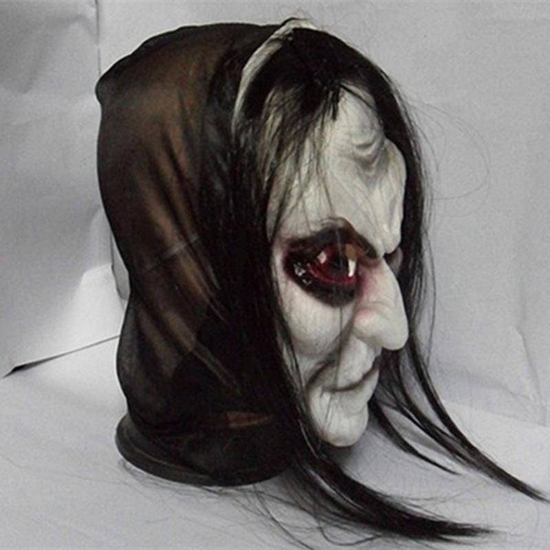 Long Hair Ghost Zombie Mask