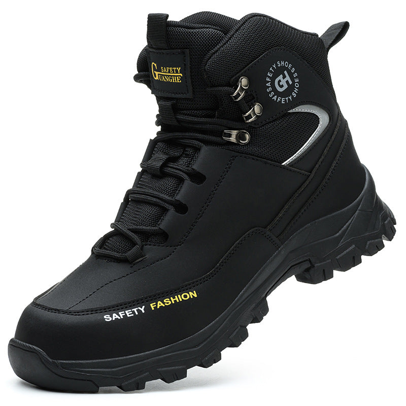 Men's breathable anti-smashing and anti-piercing hiking work shoes