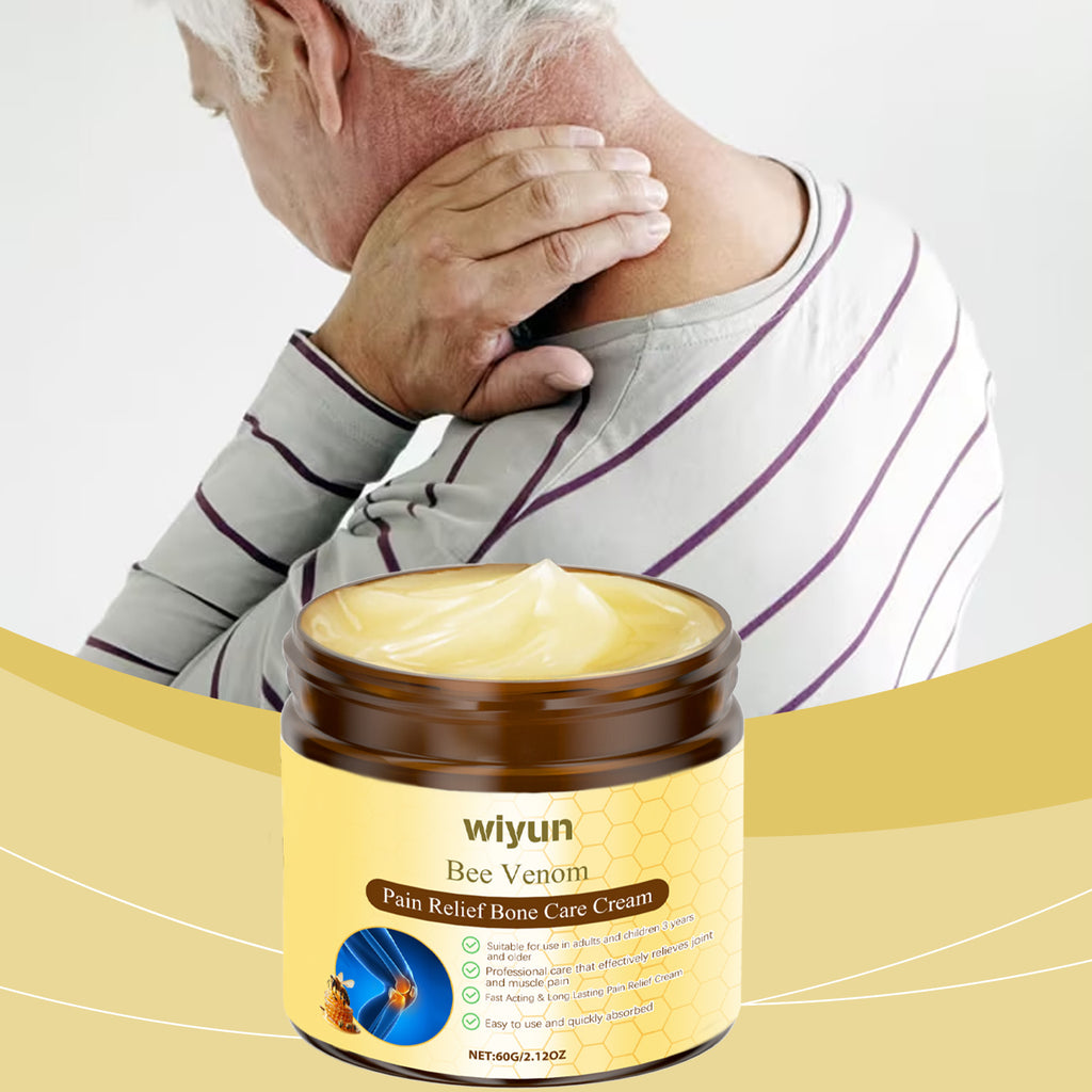 Crema para el Cuidado Articular Wiyun con Veneno de Abeja, Suave y Calmante, para Masaje de Muñecas y Rodillas, Crema Tópica Corporal de Cuidado Diario