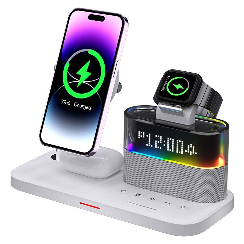 Magnetic wireless charger 3 in 1 wireless charger clock...