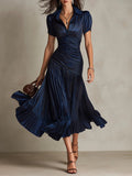 Vestido patchwork a rayas