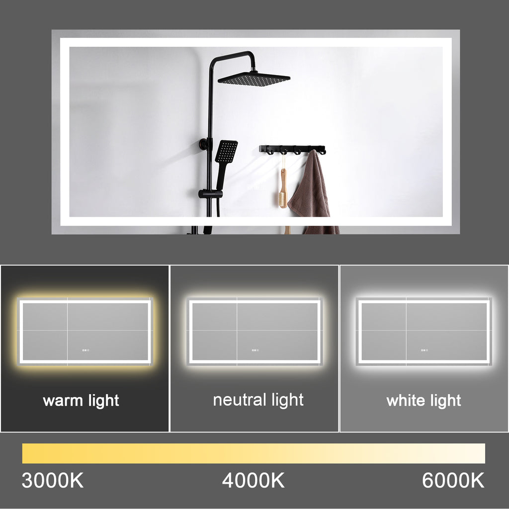 72"×36" LED Mirror Light Bathroom...