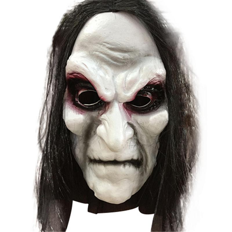 Long Hair Ghost Zombie Mask