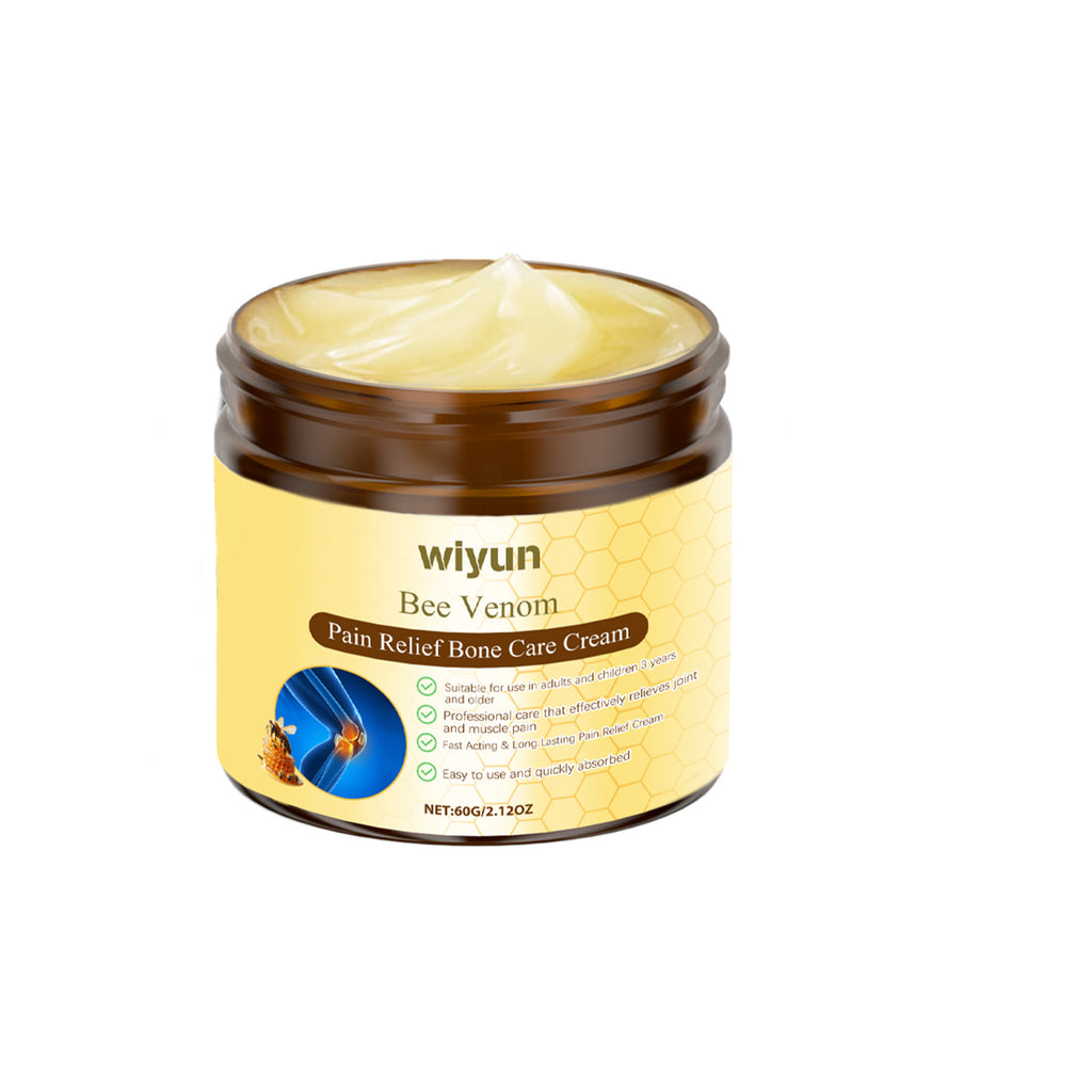 Crema para el Cuidado Articular Wiyun con Veneno de Abeja, Suave y Calmante, para Masaje de Muñecas y Rodillas, Crema Tópica Corporal de Cuidado Diario