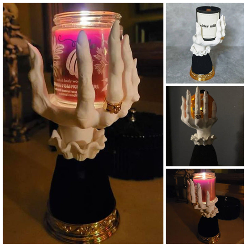 Halloween Witch Palm Candle Holder