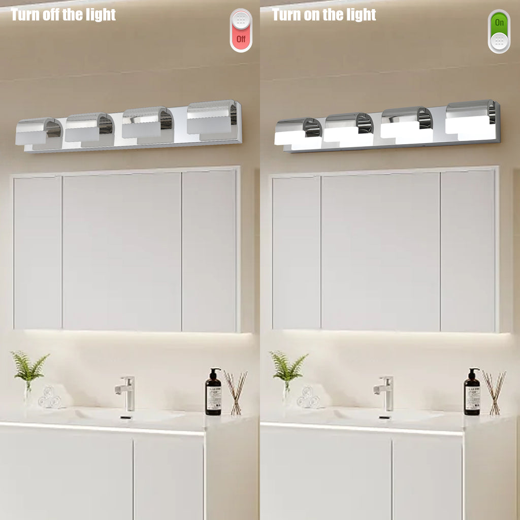 Modern Bathroom Vanity Lighting 4-Light LED...