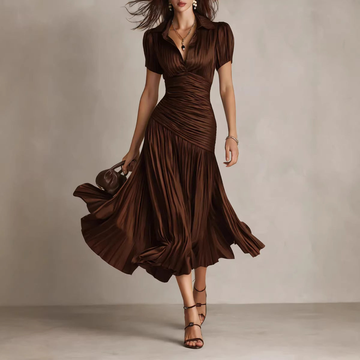 Vestido patchwork a rayas