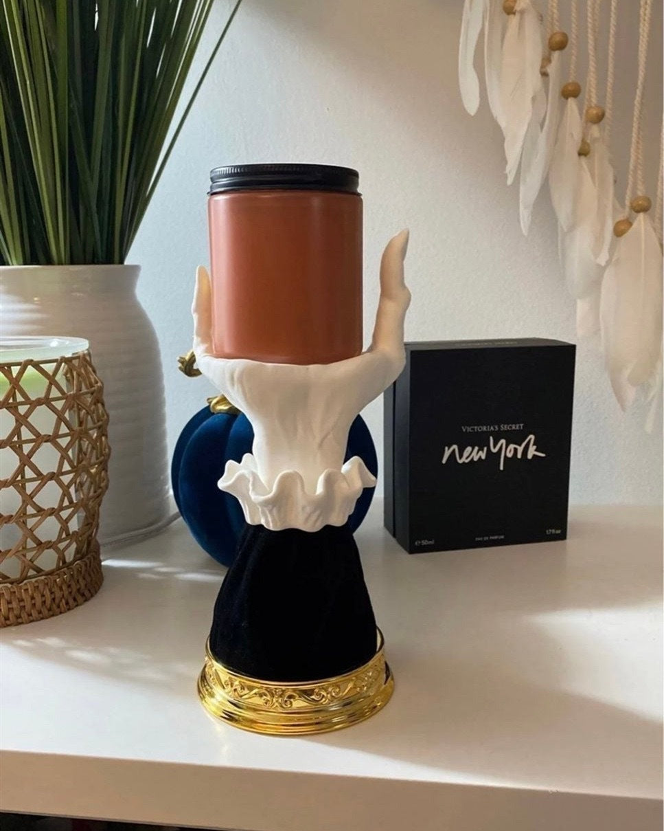 Halloween Witch Palm Candle Holder
