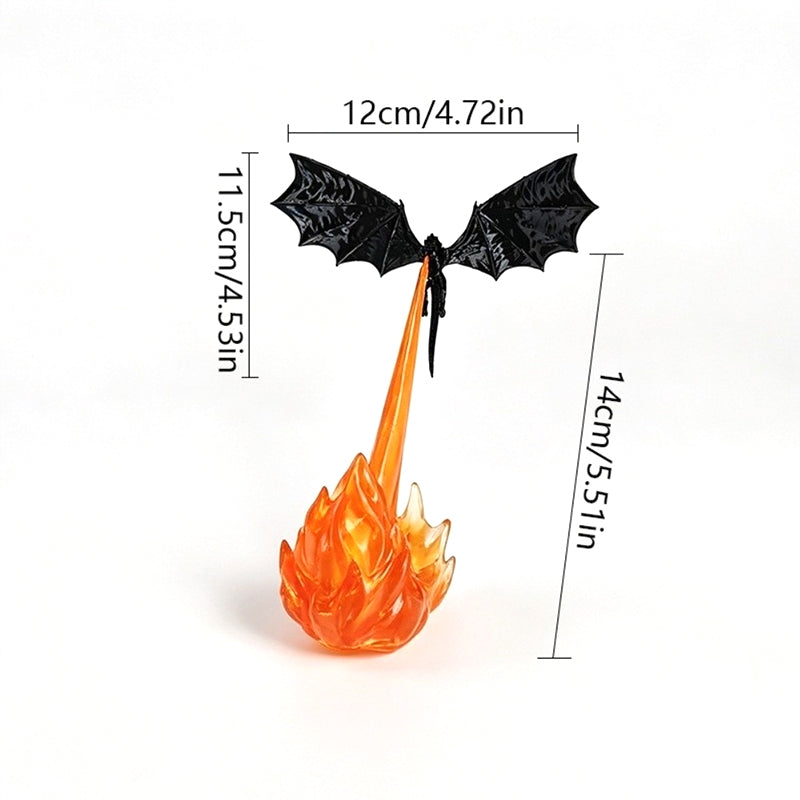 3D Dragon Bookshelf Light with Fire...