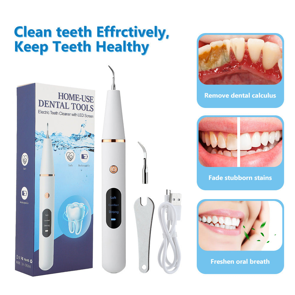 Intelligent Ultrasonic Tooth Cleaner 3 Gears...
